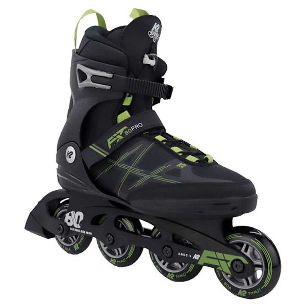 K2 Skate Inline Skøjter F.i.t. 80 Pro Sort EU 41 1/2
