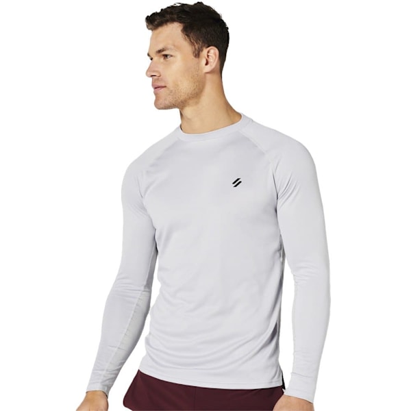 Superdry Train Mock Neck Top Grå 2XL Mand
