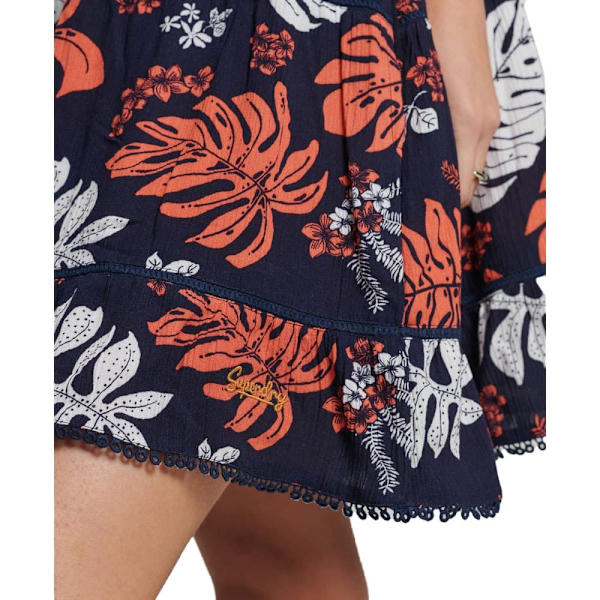 Superdry Kjole Vintage Mini Beach Cami Blå XS Kvinde