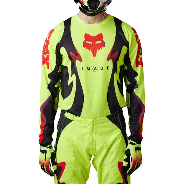 Fox Racing Mx 180 Kozmik Långärmad Trikå Gul L Man