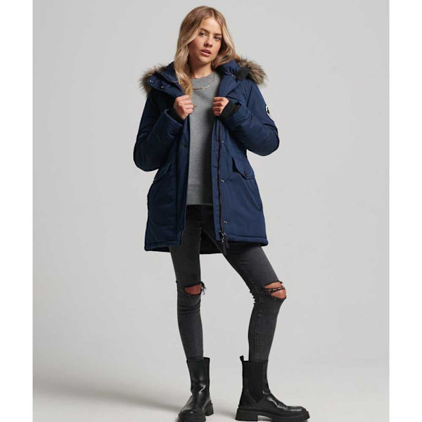 Superdry Jakke Ashley Everest Blå S Kvinde