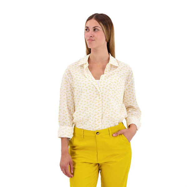 Dockers Lang ærmet Skjorte Original Beige XS Kvinde
