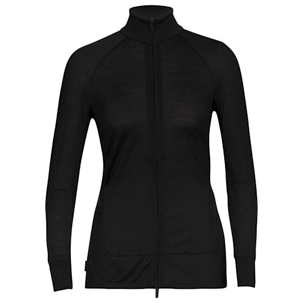 Icebreaker Sweatshirt Zone Knit Zip Sort S Kvinde