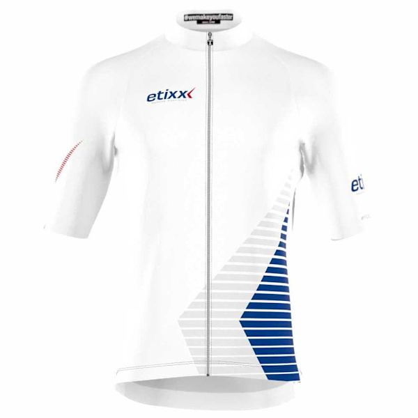 Bioracer Classic Smooth Korta ärmar Cykeltröja Vit L Man