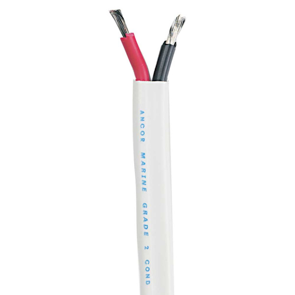 Ancor Duplex Fladt Kabel 30.5 M Hvid 0.83 mm2
