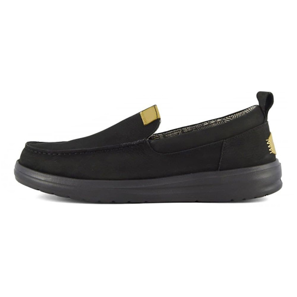 Hey Dude Wally Grip Moc Craft Leather Sko Sort EU 43 Mand