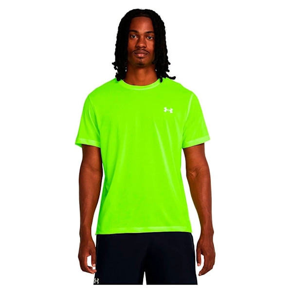 Under Armour Kortärmad T-shirt Launch Grönt L / Regular Man