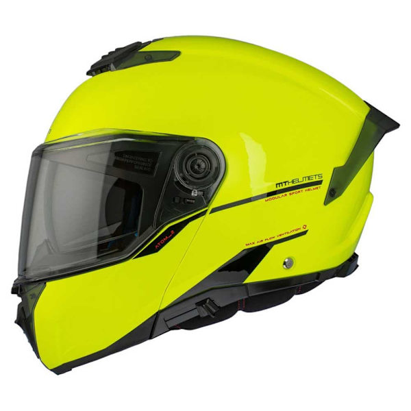 Mt Helmets Atom 2 Sv Solid A3 Modulaarinen Kypärä Keltainen S