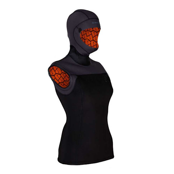 Apeks Thermiq Hættevest Mujer 4/3 Mm Sort S