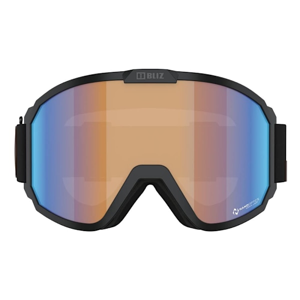 Bliz Rave Skibriller Sort Nano Optics Nordic Light - Orange w Blue Multi/CAT1