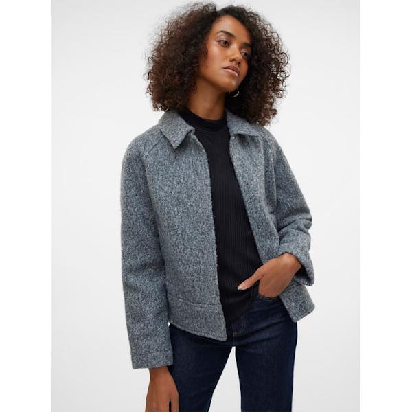 Vero Moda Lara Emilia Short Jakke Grå L Kvinde