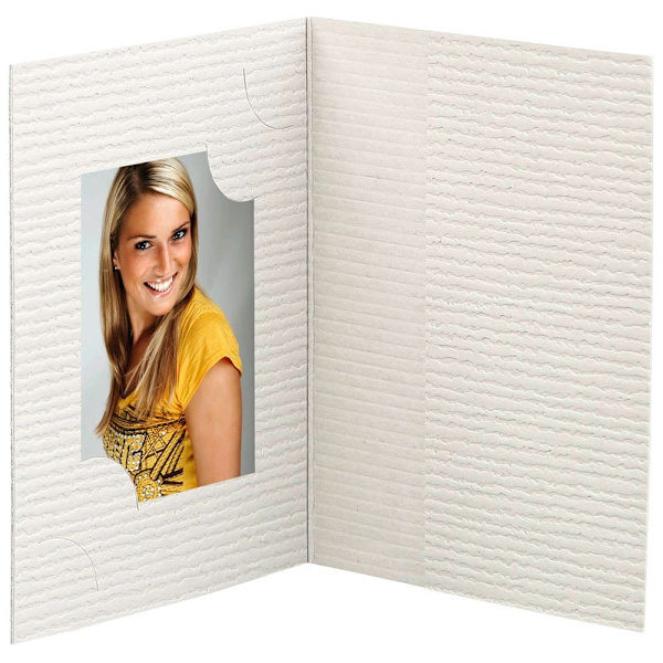 Daiber Matta Folder Passport Photograph 3 Sizes Grå,Vit