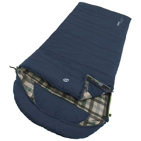 Outwell Makuupussi Camper Lux Sininen Long / Right Zipper