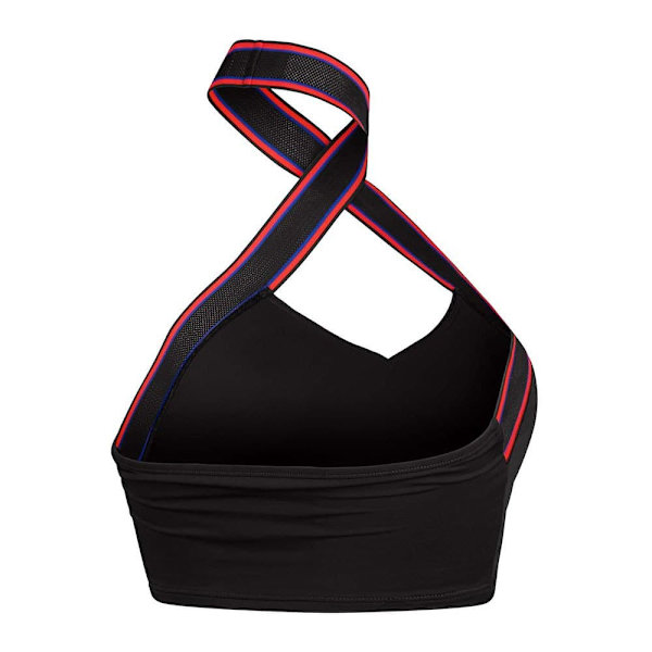 Speedo Bikinitopp Solid Halter Crop Top Svart L Kvinna