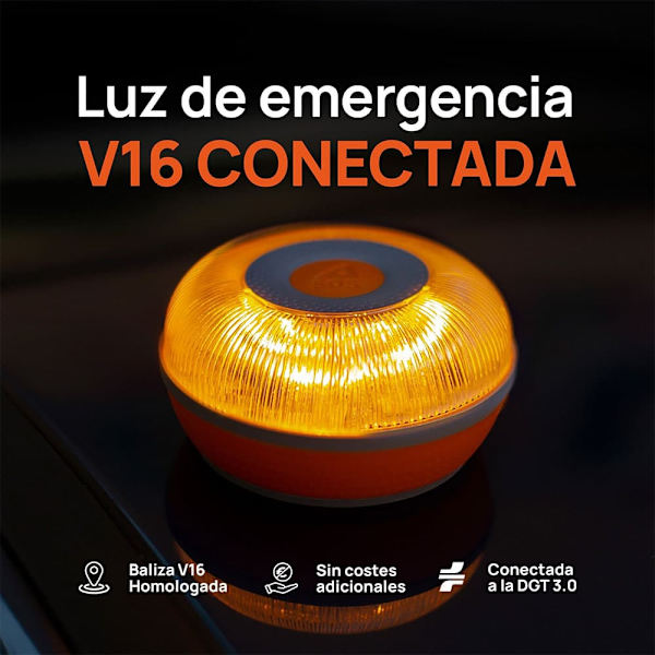 Flash Led Fl-004 V16 Homologated Nødlys 4 Enheder