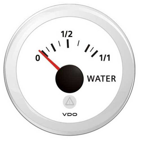 Vdo Enkelt Skala Ferskvandsniveauinstrument View Line 0-1/1 4-20ma Søvfarvet 52 mm