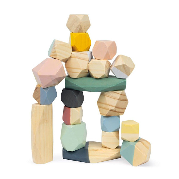 Janod Sweet Cocoon Stacking Stones Flerfärgad 24 Months-6 Years