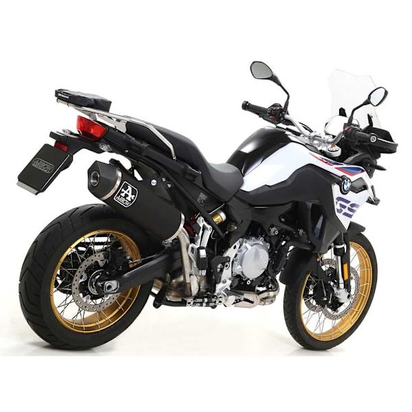 Arrow Mørk Aluminium Med Kulstof Endedæksel Bmw F Maxi Race-tech 850 Gs ´18-20 Lyddæmper Søvfarvet