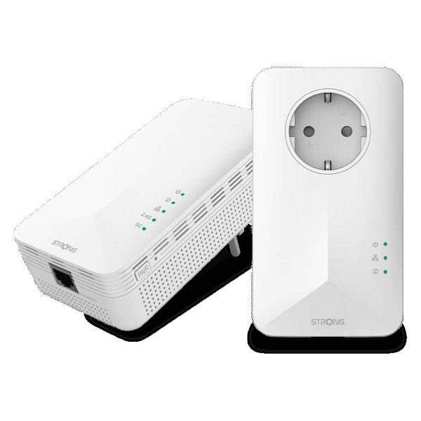 Strong Strømkabel Powerl1000duowifieuv2 Transparent Hvid