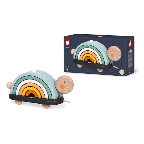 Janod Sweet Cocoon Rainbow Turtle Flerfärgad 12 Months-99 Years