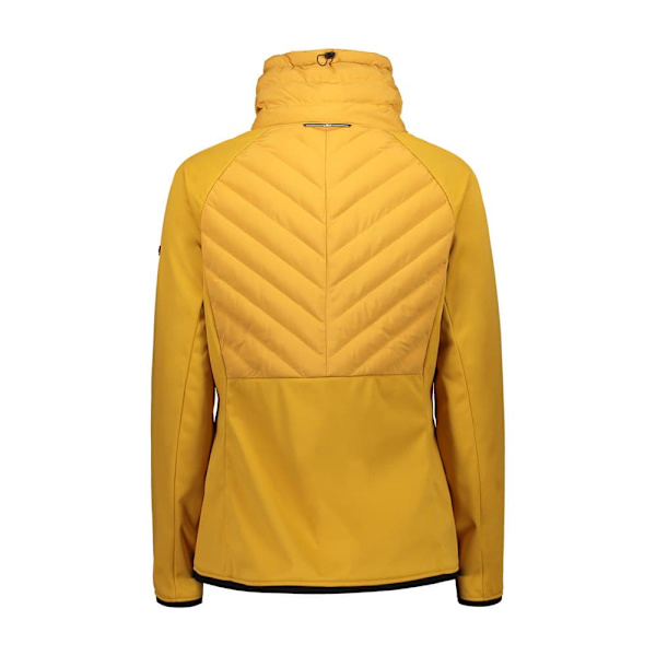 Cmp Hybridjacka Fix Hood Fleece 30m0246 Gul S Kvinna
