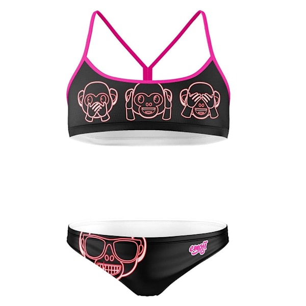 Otso Emoji Monkey Neon Bikini  S Kvinna