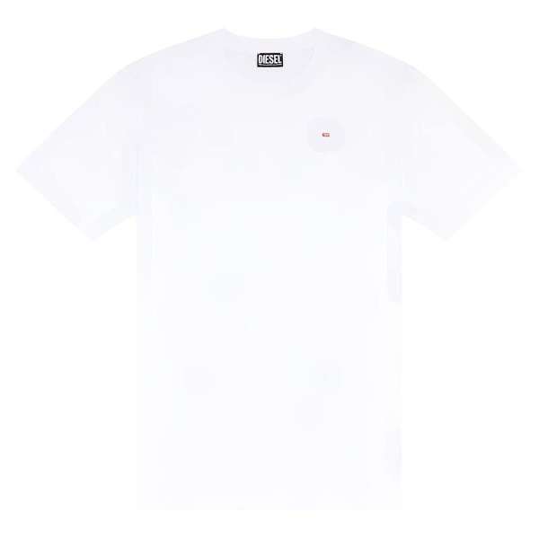 Diesel Kortärmad T-shirt Just Microdiv Vit L Man