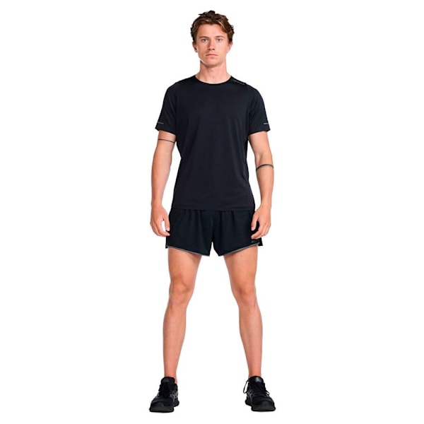 2xu Kortærmet T-shirt Light Speed Tech Sort M Mand
