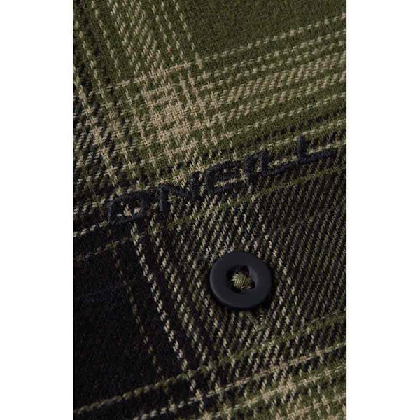 O´neill Flannel Check Skjorte Med Lange ærmer Grøn XL Mand