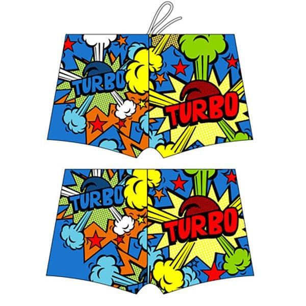 Turbo Svømmebokser Pop Flerfarvet 2XL Mand