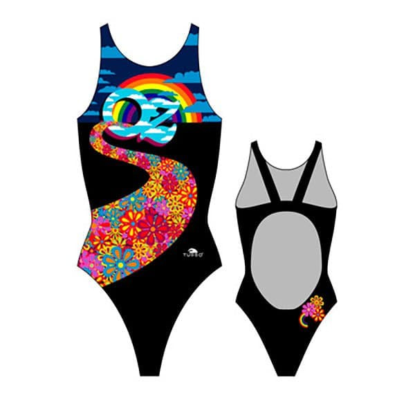 Turbo Badedragt Oz World Pro Resist Sort 2XL Kvinde