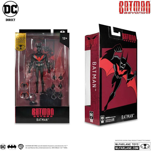 Mcfarlane Batman Beyond 25-årsjubileum Gold Label-figur 15 Cm