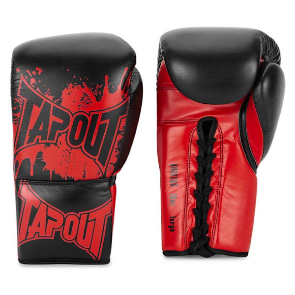 Tapout Boksehandsker I Læder Angelus Rød 08 oz R