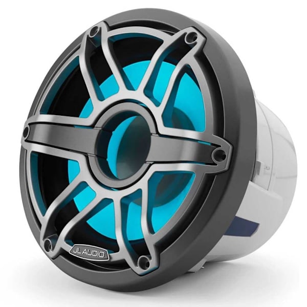 Jl Audio M6-8ib-s-gmti-i-4 M6 Marine Subwoofer Sport Med Transflektiv Led-belysning Vit,Blå,Grå 200W