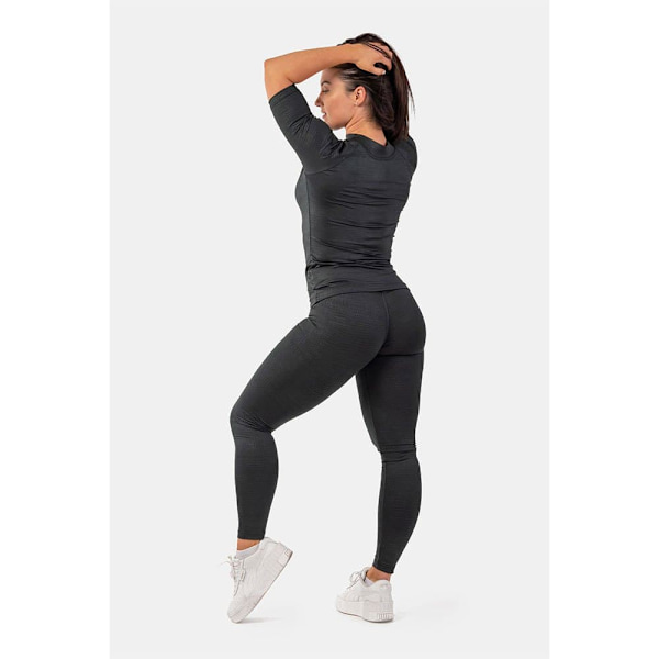 Nebbia Kortærmet T-shirt Python Snakeskin 416 Sort L Kvinde