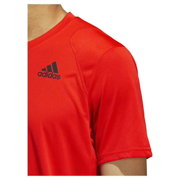 Adidas Kortärmad T-shirt Club 3 Stripe Orange XL Man