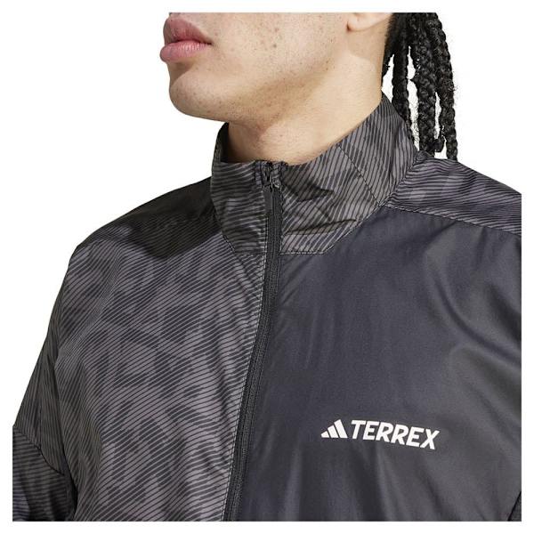 Adidas Jacka Trail Wind Grå M Man