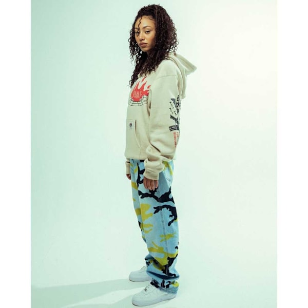 Grimey The Strait Talk All Over Print Regular Jeans Blå L Man