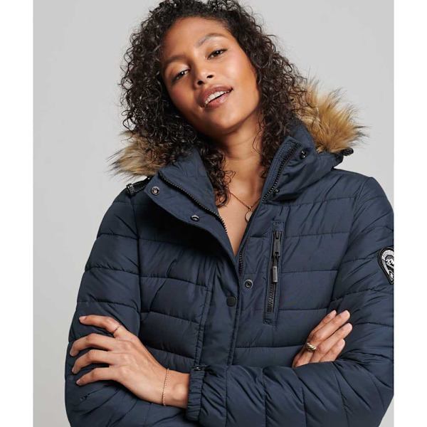 Superdry Takki Super Long Line Fuji Sininen XS Nainen