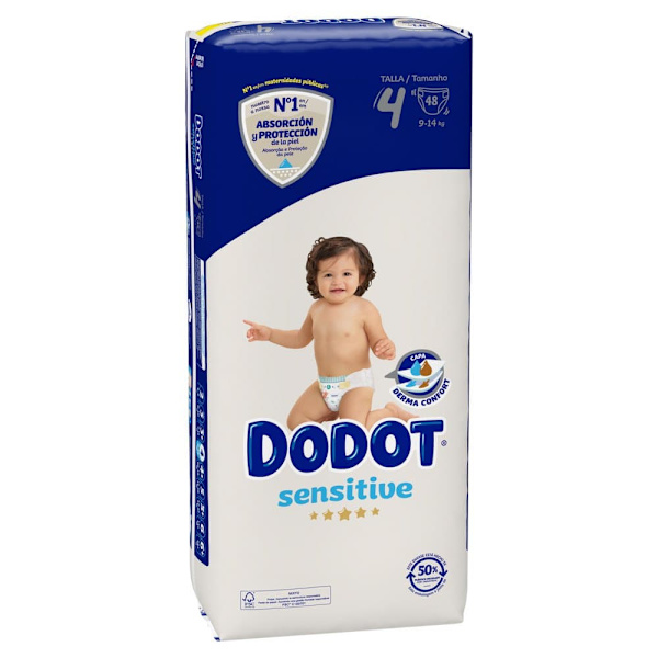 Dodot Størrelse Sensitive 4 48 Enheder Bleer Transparent