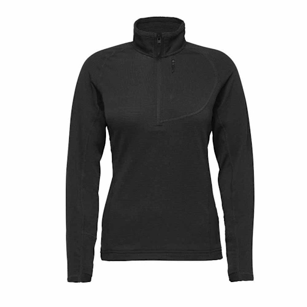 Black Diamond Coefficient Lt Qz Fleecejakke Med Fuld Lynlås Sort M Kvinde