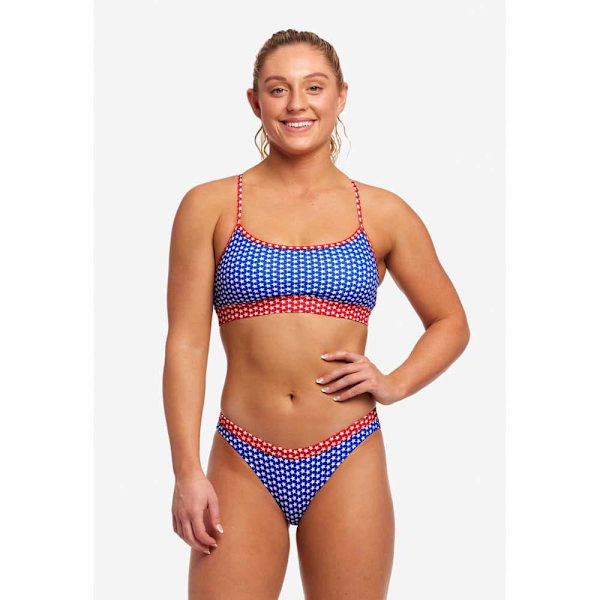Funkita Bikinitopp Swim Crop Flerfärgad AUS 8 Kvinna