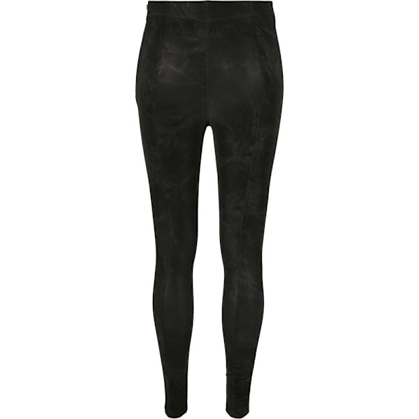Urban Classics Bukser Washed Faux Leather Sort S Kvinde