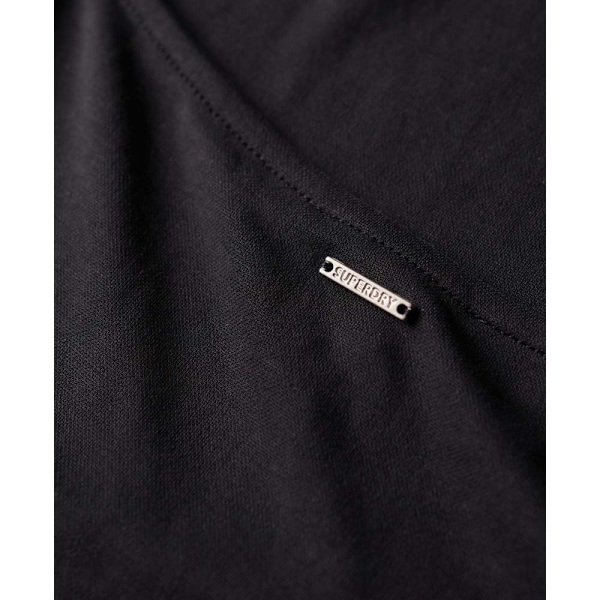 Superdry Twist Back ærmeløs Midikjole Sort 2XS Kvinde