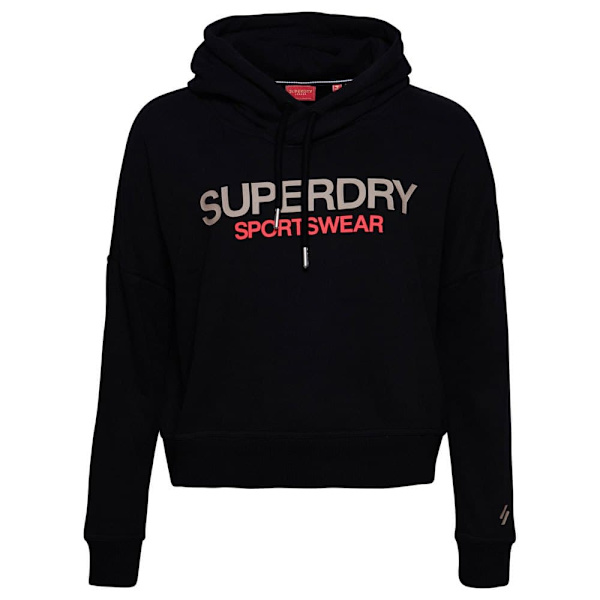 Superdry Luvtröja Sportswear Logo Boxy Svart S Kvinna