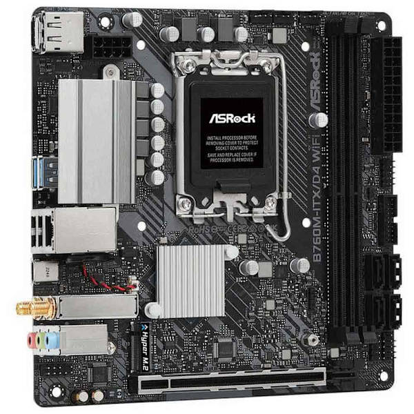Asrock Moderkort B760m-itx/d4 Wifi