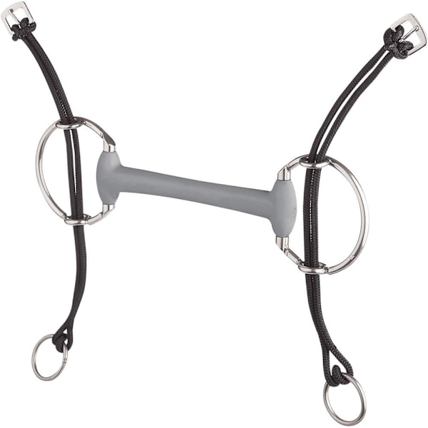 Beris Mjuk Bit Gag Eggbut Snaffle Silver 140 mm