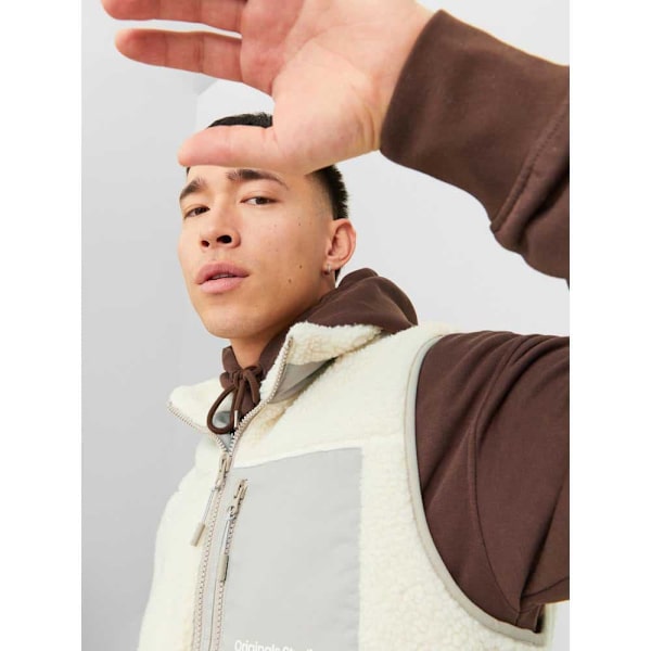Jack & Jones Väst Erbro Teddy Beige M Man