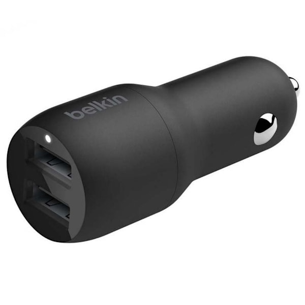 Belkin Dual Car Charger A-c 24w 1 M Sort Sort