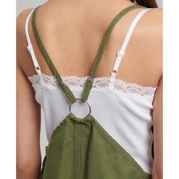 Superdry Romper Vintage Woven Vihreä XS Nainen